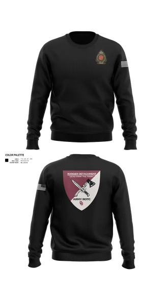 Crew Neck Sweatshirt, FY 25-26 OU RC, Army, Teamtime, Team time, sublimation, custom sports apparel, team uniforms, spirit wear, spiritwear, sports uniforms, custom shirts, team store, custom team store, fundraiser sports, apparel fundraiser