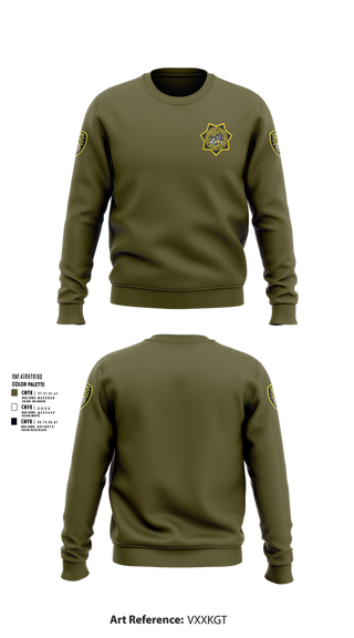Crew Neck Sweatshirt, CDCR, Police, Teamtime, Team time, sublimation, custom sports apparel, team uniforms, spirit wear, spiritwear, sports uniforms, custom shirts, team store, custom team store, fundraiser sports, apparel fundraiser