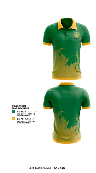 Wyalusing Valley Senior High School Golf 42348847 Short Sleeve Performance Polo - 1