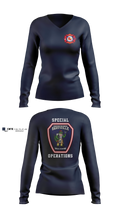Marathon Fire Rescue Women's Long Sleeve V-neck Shirt - 25