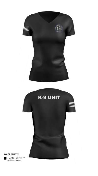EPD K-9 87143983 Women's Short Sleeve V-neck Shirt - 21