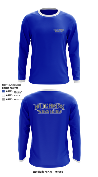 Long Sleeve Rash Guard Shirt, The Hotchkiss School / Hotchkiss Wrestling / Bearcats, Wrestling, Teamtime, Team time, sublimation, custom sports apparel, team uniforms, spirit wear, spiritwear, sports uniforms, custom shirts, team store, custom team store, fundraiser sports, apparel fundraiser