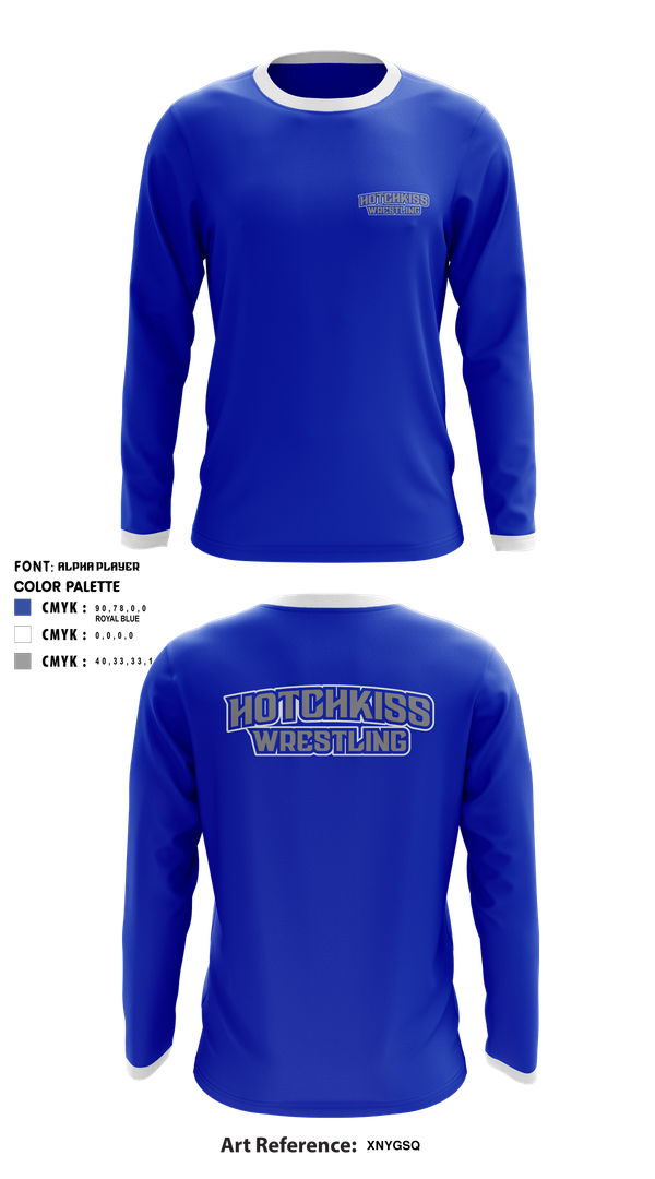 Long Sleeve Rash Guard Shirt, The Hotchkiss School / Hotchkiss Wrestling / Bearcats, Wrestling, Teamtime, Team time, sublimation, custom sports apparel, team uniforms, spirit wear, spiritwear, sports uniforms, custom shirts, team store, custom team store, fundraiser sports, apparel fundraiser