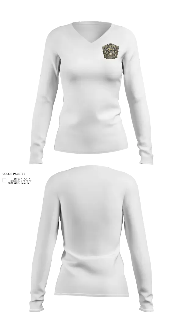 Womens Long Sleeve Vneck Shirt, South Anchorage Softball, Softball, Teamtime, Team time, sublimation, custom sports apparel, team uniforms, spirit wear, spiritwear, sports uniforms, custom shirts, team store, custom team store, fundraiser sports, apparel fundraiser