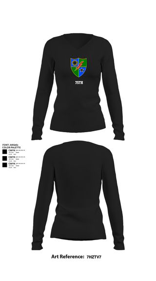 Womens Long Sleeve Vneck Shirt, 75th, , Teamtime, Team time, sublimation, custom sports apparel, team uniforms, spirit wear, spiritwear, sports uniforms, custom shirts, team store, custom team store, fundraiser sports, apparel fundraiser