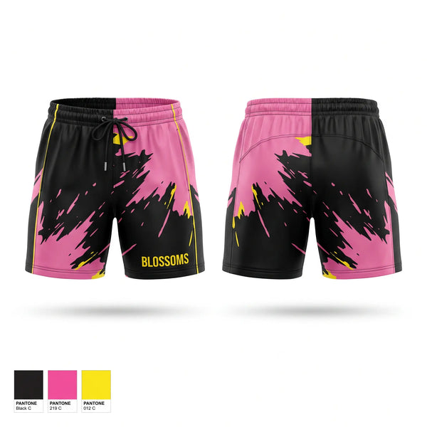 Womens Soccer Shorts, Blossoms, Women's Soccer, Teamtime, Team time, sublimation, custom sports apparel, team uniforms, spirit wear, spiritwear, sports uniforms, custom shirts, team store, custom team store, fundraiser sports, apparel fundraiser