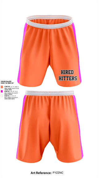 Athletic Shorts With Pockets, Hired Hitters, Softball, Teamtime, Team time, sublimation, custom sports apparel, team uniforms, spirit wear, spiritwear, sports uniforms, custom shirts, team store, custom team store, fundraiser sports, apparel fundraiser