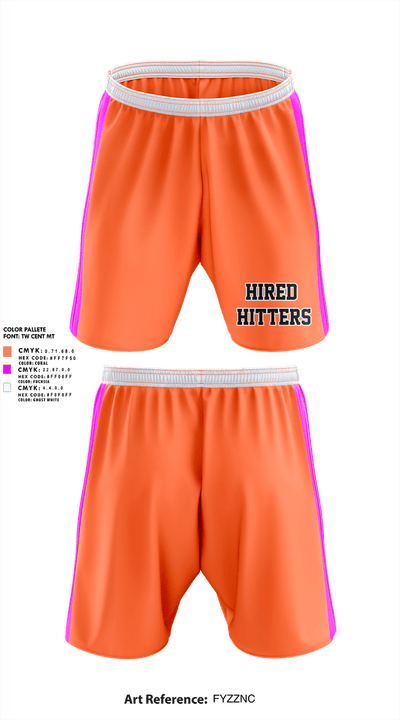 Hired Hitters  Athletic Shorts With Pockets - 1
