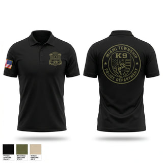 Short Sleeve Performance Polo, Miami Township Police K9, Police, Teamtime, Team time, sublimation, custom sports apparel, team uniforms, spirit wear, spiritwear, sports uniforms, custom shirts, team store, custom team store, fundraiser sports, apparel fundraiser