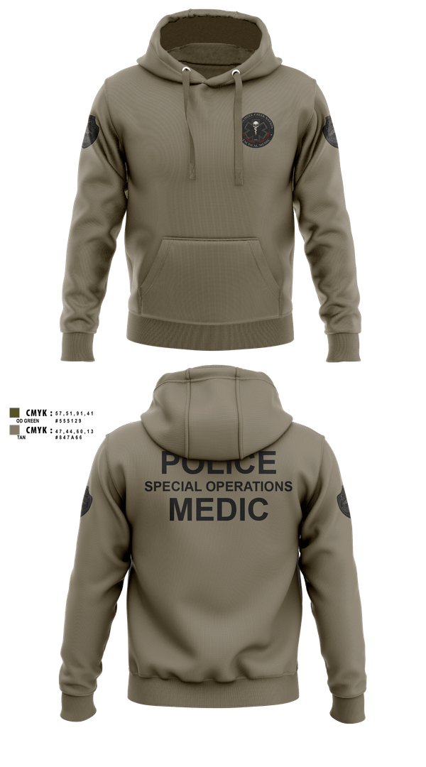 Hoodie, Muscogee Nation Police Tactical Medical team, Police, Teamtime, Team time, sublimation, custom sports apparel, team uniforms, spirit wear, spiritwear, sports uniforms, custom shirts, team store, custom team store, fundraiser sports, apparel fundraiser