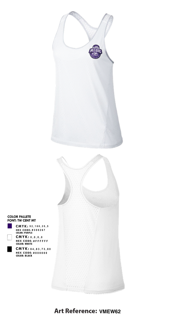 Tank Top, Northwest Magic Basketball, Women's Basketball, Teamtime, Team time, sublimation, custom sports apparel, team uniforms, spirit wear, spiritwear, sports uniforms, custom shirts, team store, custom team store, fundraiser sports, apparel fundraiser