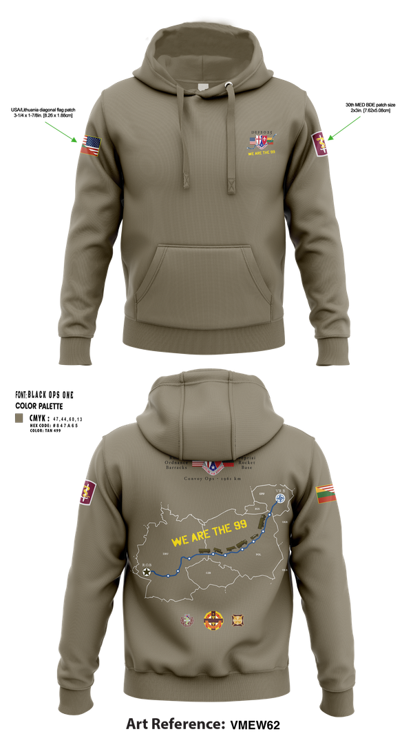 Hoodie, 30th MED BDE DEF25, , Teamtime, Team time, sublimation, custom sports apparel, team uniforms, spirit wear, spiritwear, sports uniforms, custom shirts, team store, custom team store, fundraiser sports, apparel fundraiser