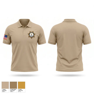 Short Sleeve Performance Polo, Sacramento sheriff, Police, Teamtime, Team time, sublimation, custom sports apparel, team uniforms, spirit wear, spiritwear, sports uniforms, custom shirts, team store, custom team store, fundraiser sports, apparel fundraiser