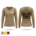 Auxiliary 15738726 Women's Long Sleeve V-neck Shirt - 1