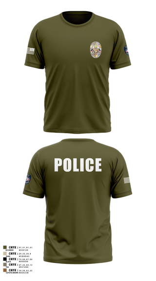 Short Sleeve Performance Shirt, Miami Police Department, , Teamtime, Team time, sublimation, custom sports apparel, team uniforms, spirit wear, spiritwear, sports uniforms, custom shirts, team store, custom team store, fundraiser sports, apparel fundraiser