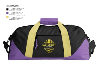 Duffle Bag, Clutch City Hoops, Men's Basketball, Teamtime, Team time, sublimation, custom sports apparel, team uniforms, spirit wear, spiritwear, sports uniforms, custom shirts, team store, custom team store, fundraiser sports, apparel fundraiser