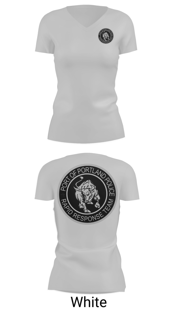 Womens Short Sleeve Vneck Shirt, Port Of Portland Rapid Response Team, Police, Teamtime, Team time, sublimation, custom sports apparel, team uniforms, spirit wear, spiritwear, sports uniforms, custom shirts, team store, custom team store, fundraiser sports, apparel fundraiser