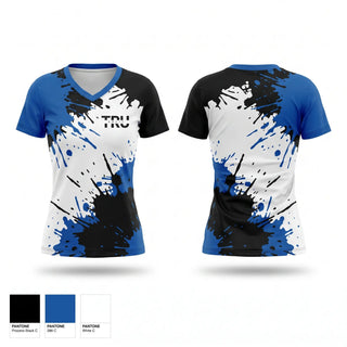 Womens Short Sleeve Vneck Shirt, TruSplit performance, Track & Field, Teamtime, Team time, sublimation, custom sports apparel, team uniforms, spirit wear, spiritwear, sports uniforms, custom shirts, team store, custom team store, fundraiser sports, apparel fundraiser