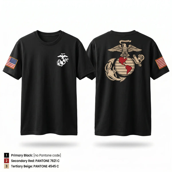 Old School Cotton Feel Shirt, RSS MCDONOUGH, Marines, Teamtime, Team time, sublimation, custom sports apparel, team uniforms, spirit wear, spiritwear, sports uniforms, custom shirts, team store, custom team store, fundraiser sports, apparel fundraiser