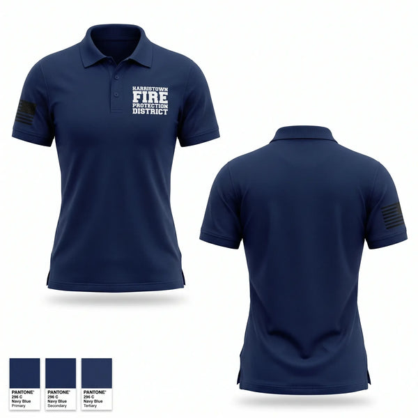 Short Sleeve Performance Polo, Harristown Fire Protection District, Fire Department, Teamtime, Team time, sublimation, custom sports apparel, team uniforms, spirit wear, spiritwear, sports uniforms, custom shirts, team store, custom team store, fundraiser sports, apparel fundraiser