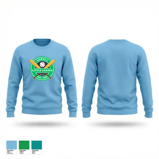 Crew Neck Sweatshirt, Lowell Little League, Spirit Store, Teamtime, Team time, sublimation, custom sports apparel, team uniforms, spirit wear, spiritwear, sports uniforms, custom shirts, team store, custom team store, fundraiser sports, apparel fundraiser
