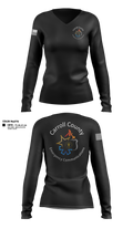 Carroll County Emergency Communications Women's Long Sleeve V-neck Shirt - 13