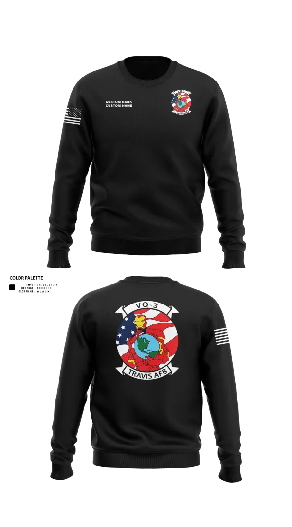 Crew Neck Sweatshirt, VQ3 Det Travis, , Teamtime, Team time, sublimation, custom sports apparel, team uniforms, spirit wear, spiritwear, sports uniforms, custom shirts, team store, custom team store, fundraiser sports, apparel fundraiser