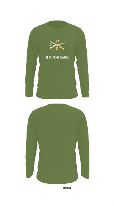 D Co 3-47 Cadre Long Sleeve Performance Shirt 52