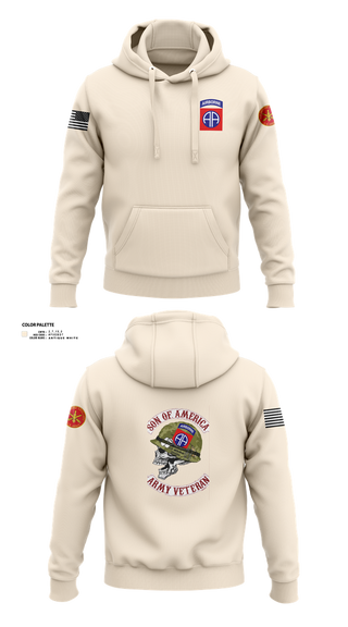 Hoodie, 82d ABN DIV, , Teamtime, Team time, sublimation, custom sports apparel, team uniforms, spirit wear, spiritwear, sports uniforms, custom shirts, team store, custom team store, fundraiser sports, apparel fundraiser