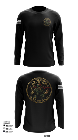 Long Sleeve Performance Shirt, Recruit Processing, , Teamtime, Team time, sublimation, custom sports apparel, team uniforms, spirit wear, spiritwear, sports uniforms, custom shirts, team store, custom team store, fundraiser sports, apparel fundraiser