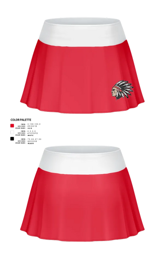 Skort, Huron High School Cheer, Cheer, Teamtime, Team time, sublimation, custom sports apparel, team uniforms, spirit wear, spiritwear, sports uniforms, custom shirts, team store, custom team store, fundraiser sports, apparel fundraiser