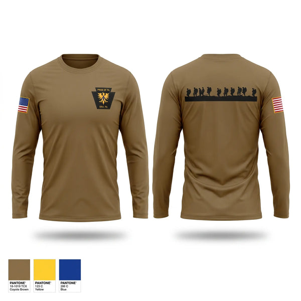 Long Sleeve Performance Shirt, Pride of Pa, Army, Teamtime, Team time, sublimation, custom sports apparel, team uniforms, spirit wear, spiritwear, sports uniforms, custom shirts, team store, custom team store, fundraiser sports, apparel fundraiser