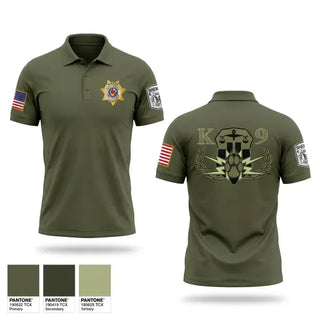 Short Sleeve Performance Polo, Anne Arundel County Sheriff’s K9 Unit, Police, Teamtime, Team time, sublimation, custom sports apparel, team uniforms, spirit wear, spiritwear, sports uniforms, custom shirts, team store, custom team store, fundraiser sports, apparel fundraiser