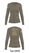 Oregon Army National Guard 53864974 Women's Long Sleeve V-neck Shirt - 11