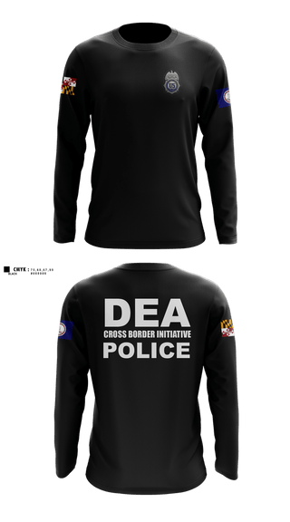 Long Sleeve Performance Shirt, DEA DC 45, Police, Teamtime, Team time, sublimation, custom sports apparel, team uniforms, spirit wear, spiritwear, sports uniforms, custom shirts, team store, custom team store, fundraiser sports, apparel fundraiser