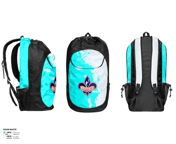 Gear Bag, Felice Kicking, , Teamtime, Team time, sublimation, custom sports apparel, team uniforms, spirit wear, spiritwear, sports uniforms, custom shirts, team store, custom team store, fundraiser sports, apparel fundraiser