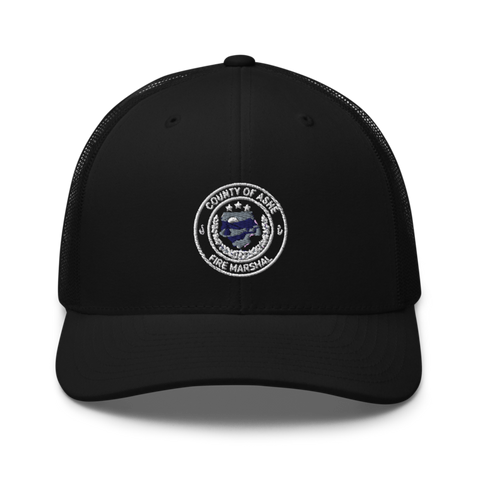 Ashe County Fire Marshal Office 3223251 Retro Trucker Hat | Yupoong 6606