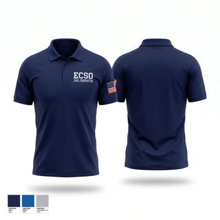 Short Sleeve Performance Polo, ECSO JAIL/DISPATCH, Police, Teamtime, Team time, sublimation, custom sports apparel, team uniforms, spirit wear, spiritwear, sports uniforms, custom shirts, team store, custom team store, fundraiser sports, apparel fundraiser
