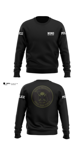 Crew Neck Sweatshirt, North Missouri Drug Task Force, Police, Teamtime, Team time, sublimation, custom sports apparel, team uniforms, spirit wear, spiritwear, sports uniforms, custom shirts, team store, custom team store, fundraiser sports, apparel fundraiser
