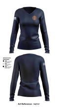 North Conway Fire Department 95388700 Women's Long Sleeve V-neck Shirt - 25