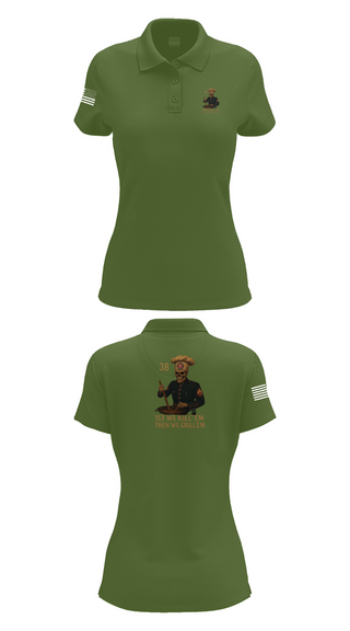 Womens Short Sleeve Performance Polo, 1/1, Marines, Teamtime, Team time, sublimation, custom sports apparel, team uniforms, spirit wear, spiritwear, sports uniforms, custom shirts, team store, custom team store, fundraiser sports, apparel fundraiser