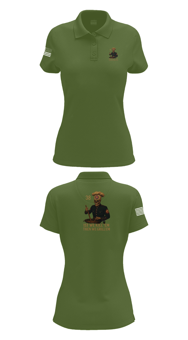 Womens Short Sleeve Performance Polo, 1/1, Marines, Teamtime, Team time, sublimation, custom sports apparel, team uniforms, spirit wear, spiritwear, sports uniforms, custom shirts, team store, custom team store, fundraiser sports, apparel fundraiser