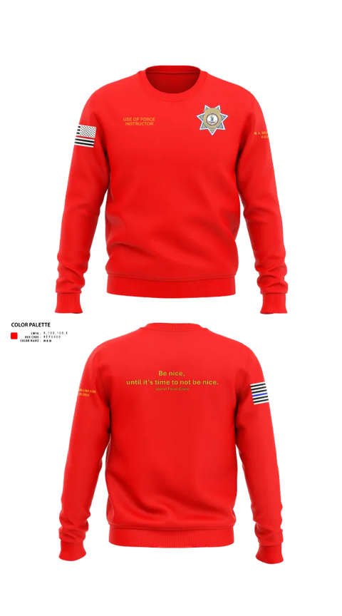 Crew Neck Sweatshirt, Stafford County Fire Marshal's Office, Police, Teamtime, Team time, sublimation, custom sports apparel, team uniforms, spirit wear, spiritwear, sports uniforms, custom shirts, team store, custom team store, fundraiser sports, apparel fundraiser