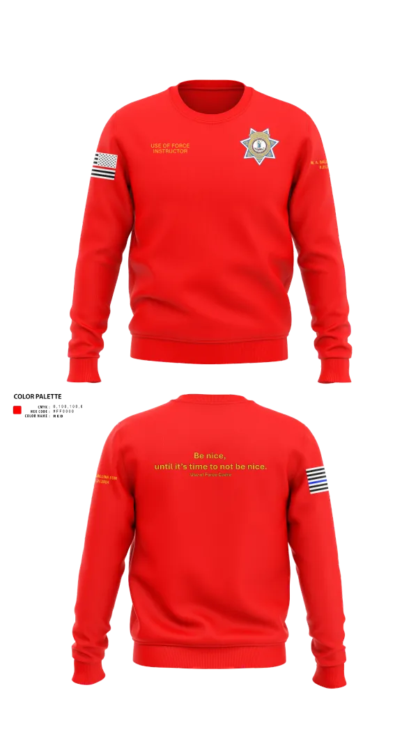 Crew Neck Sweatshirt, Stafford County Fire Marshal's Office, Police, Teamtime, Team time, sublimation, custom sports apparel, team uniforms, spirit wear, spiritwear, sports uniforms, custom shirts, team store, custom team store, fundraiser sports, apparel fundraiser
