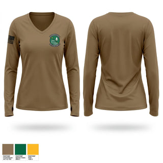 Womens Long Sleeve Vneck Shirt, Detachment 380, Air Force, Teamtime, Team time, sublimation, custom sports apparel, team uniforms, spirit wear, spiritwear, sports uniforms, custom shirts, team store, custom team store, fundraiser sports, apparel fundraiser