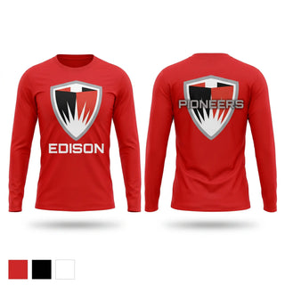 Long Sleeve Performance Shirt, Detroit Edison PSA, Track & Field, Teamtime, Team time, sublimation, custom sports apparel, team uniforms, spirit wear, spiritwear, sports uniforms, custom shirts, team store, custom team store, fundraiser sports, apparel fundraiser