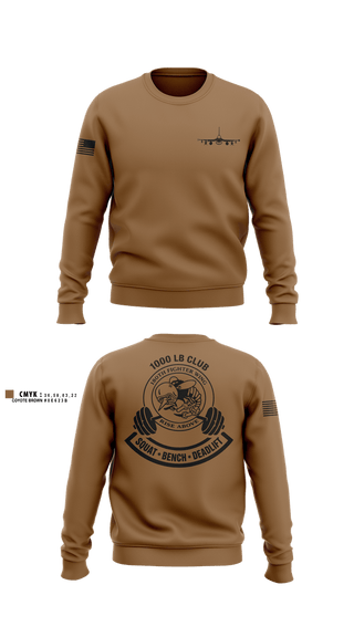 Crew Neck Sweatshirt, 180th fighter wing, Air Force, Teamtime, Team time, sublimation, custom sports apparel, team uniforms, spirit wear, spiritwear, sports uniforms, custom shirts, team store, custom team store, fundraiser sports, apparel fundraiser
