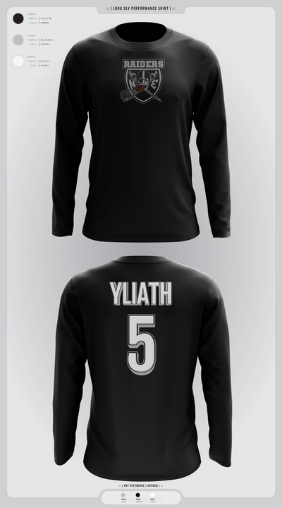 NE Raiders 46563054 Long Sleeve Performance Shirt 1
