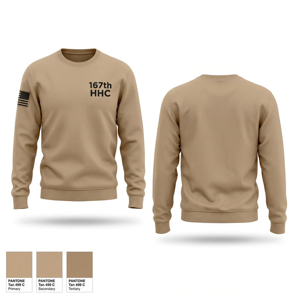 Crew Neck Sweatshirt, 167th HHC, Army, Teamtime, Team time, sublimation, custom sports apparel, team uniforms, spirit wear, spiritwear, sports uniforms, custom shirts, team store, custom team store, fundraiser sports, apparel fundraiser