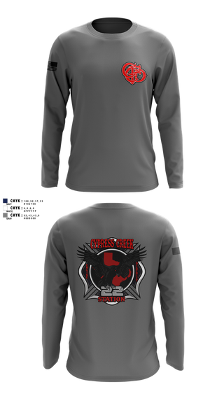 Long Sleeve Performance Shirt, Cy creek fire 22, , Teamtime, Team time, sublimation, custom sports apparel, team uniforms, spirit wear, spiritwear, sports uniforms, custom shirts, team store, custom team store, fundraiser sports, apparel fundraiser